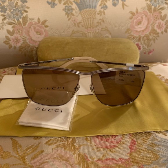 AUTHENTIC GUCCI MONOGRAM MENS SUNGLASSES NEW WITH TAGS - Picture 3 of 10